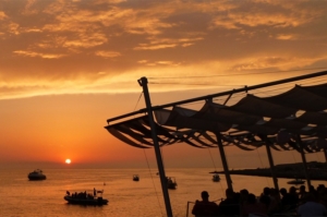 Puesta de sol desde el Café del Mar, en Sant Antoni