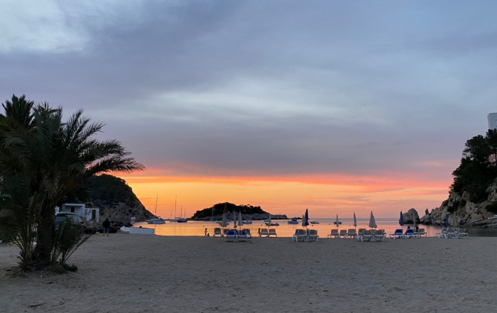 Puerto de San Miguel. Mejores puestas de sol del norte de Ibiza.